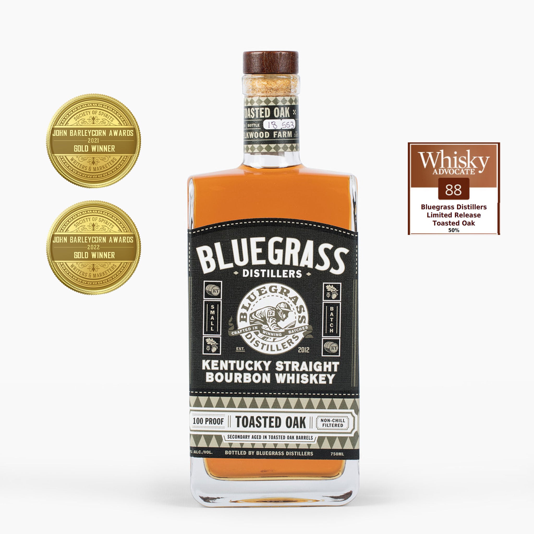 Bluegrass Toasted Oak Kentucky Straight Bourbon Whiskey