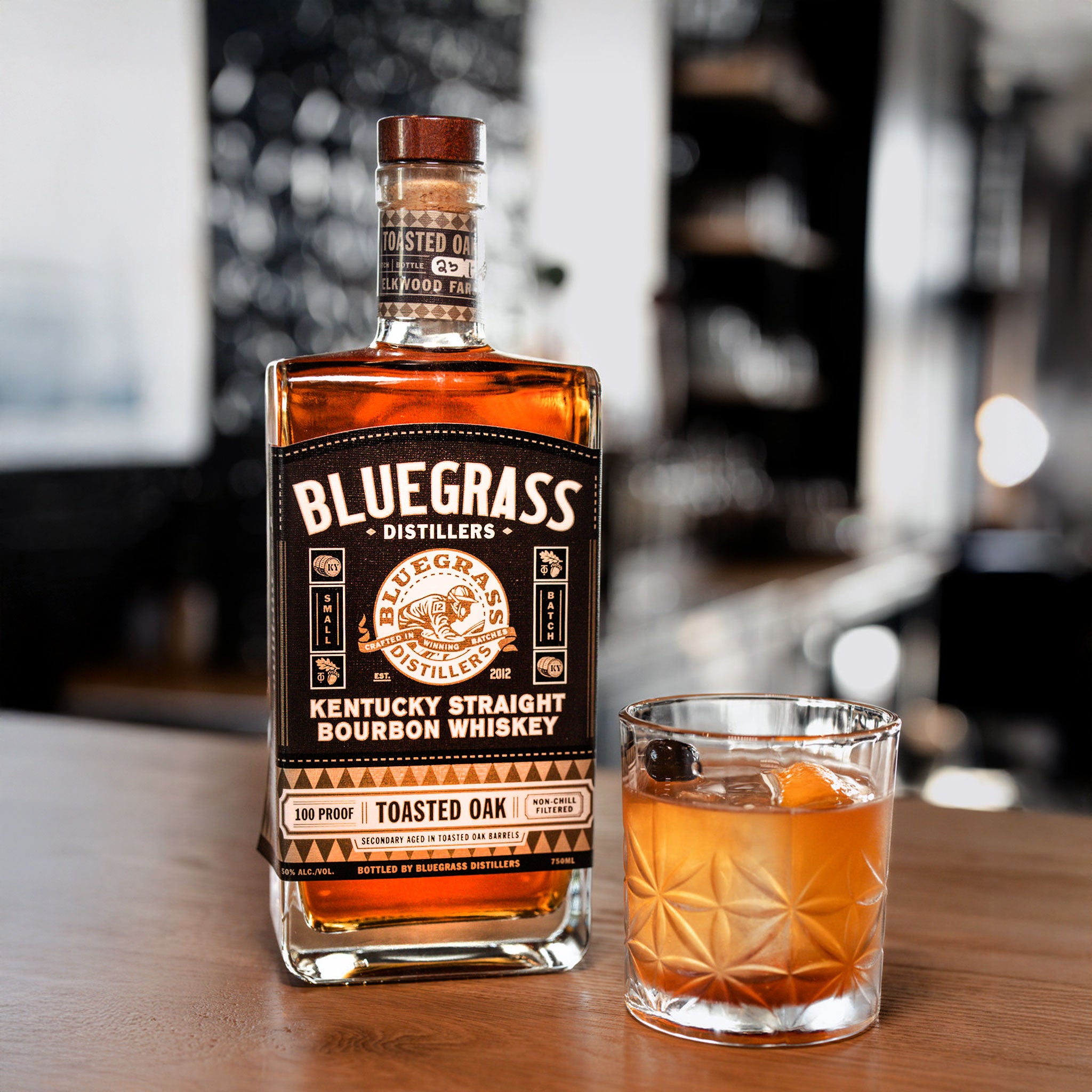 Bluegrass Toasted Oak Small Batch Kentucky Straight Bourbon Whiskey